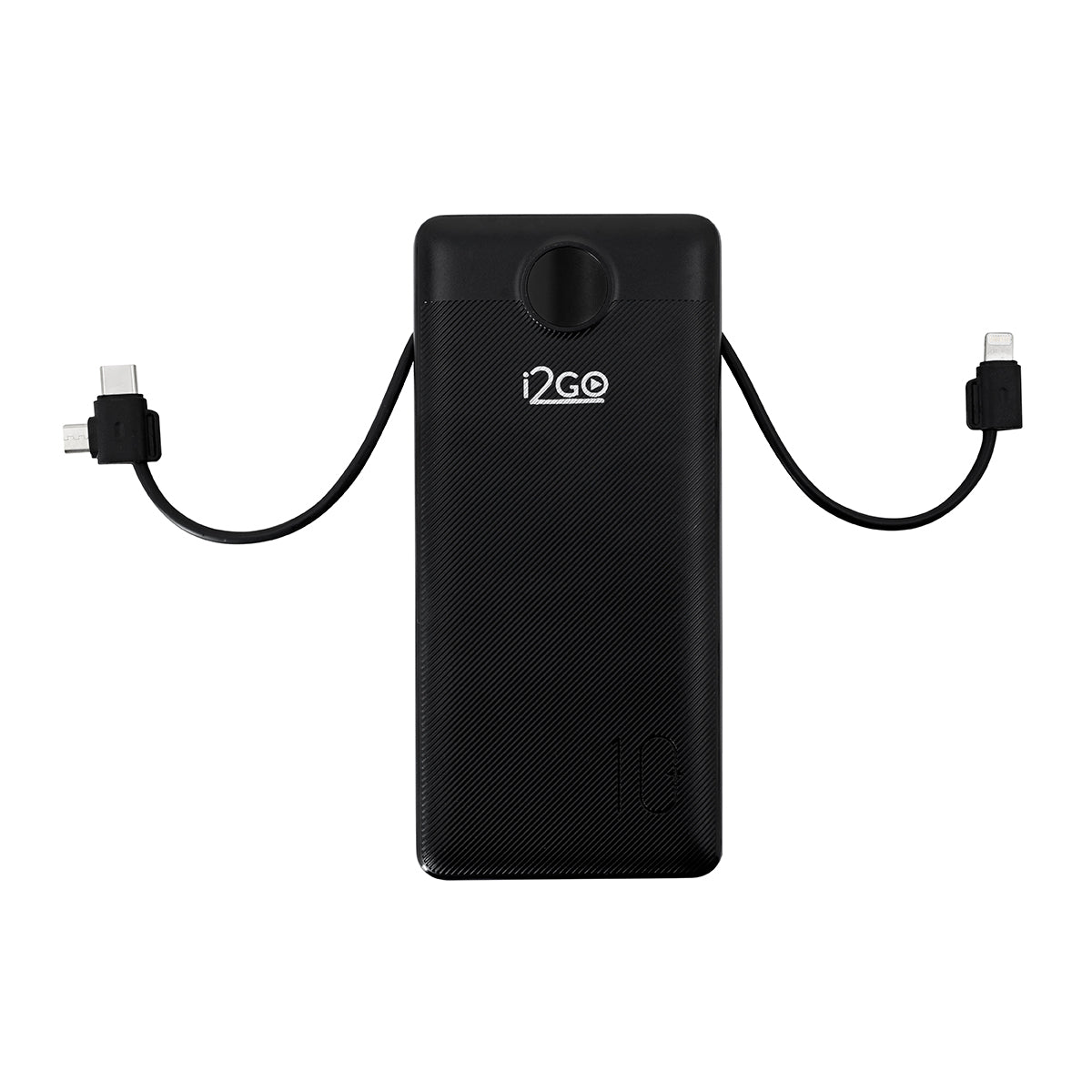 Batería Portátil con Cables y Enchufe 10000mAh